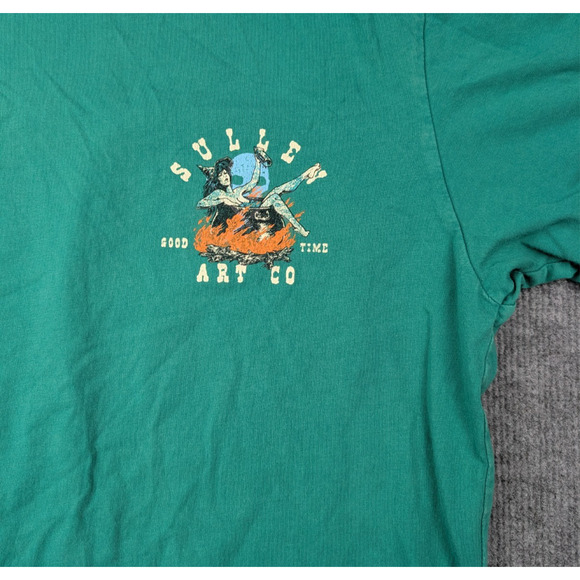 Sullen Art Collective Graphic Shirt Mens Large Witch Tattoo Art Cauldron Girl - Picture 4 of 7